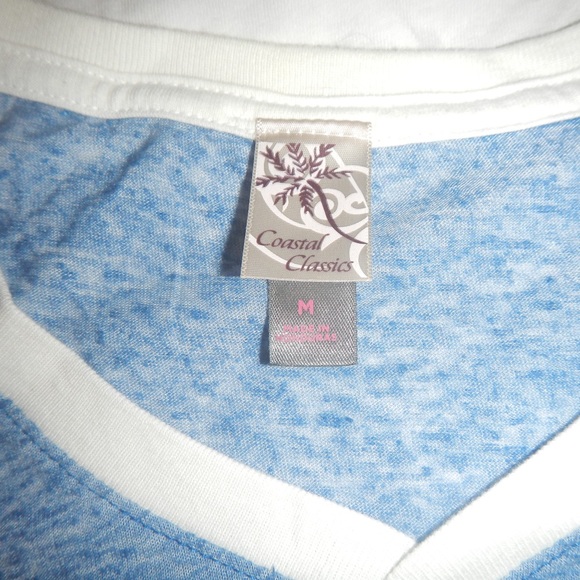 Asbury Park T shirt 3/4 sleeves size M Coastal Classic Top - Picture 3 of 3